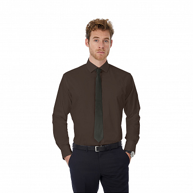 Рубашка мужская с длинным рукавом Black Tie LSL/men  (Кофейный)