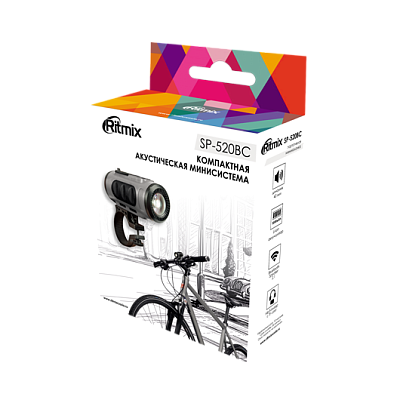 Портативная колонка RITMIX SP-520BC, серый