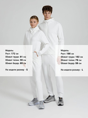 Куртка с капюшоном унисекс Begi, молочно-белая