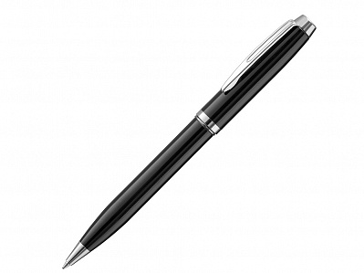 Металлическая шариковая ручка LADY с зеркальной гравировкой (Черный)