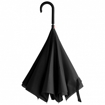 Зонт наоборот Unit Style, трость  (Черный)