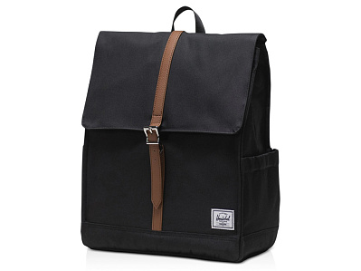 Herschel City рюкзак из переработанного материала (Черный)