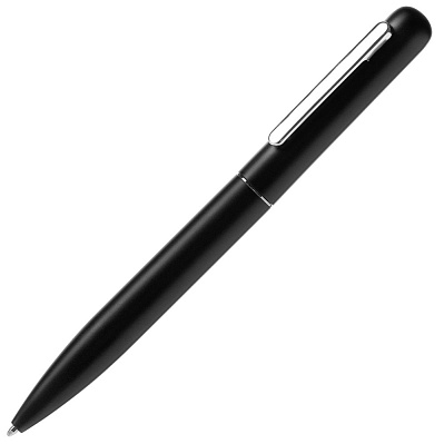Ручка шариковая Scribo, матовая черная (Черный)