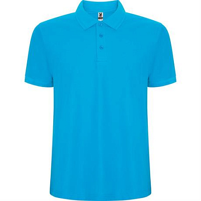 Футболка поло PEGASO PREMIUM мужская, ГРАНАТОВЫЙ L (Бирюзовый)