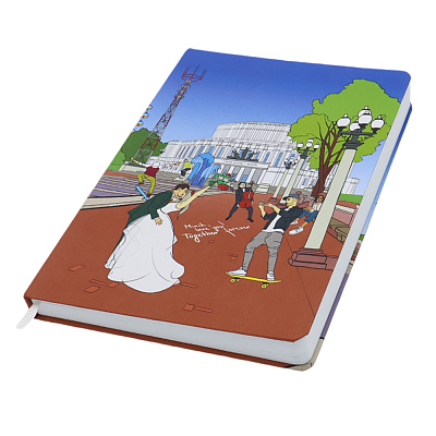 Записная книжка A5 Dziuna Театр в клетку 15 x 21 см (Театр)