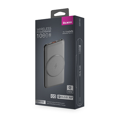 Беспроводной магнитный ПЗУ Olmio QM-10, серый