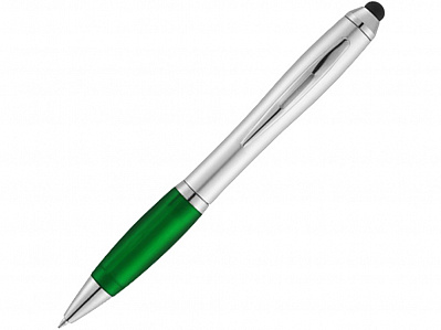 Ручка-стилус шариковая Nash (Серебристый/зеленый)