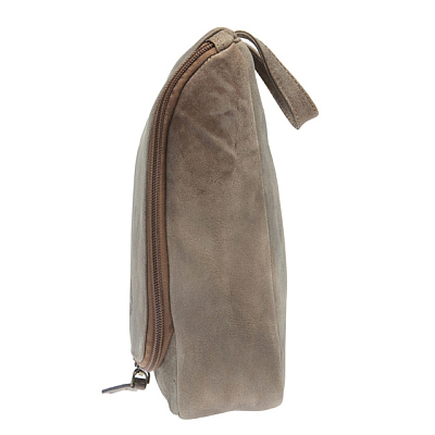 Несессер KLONDIKE «Blake», винтажная кожа в коричневом цвете, 22 х 28 х 7,5 см