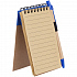 Блокнот на кольцах Eco Note с ручкой, синий - Фото 4