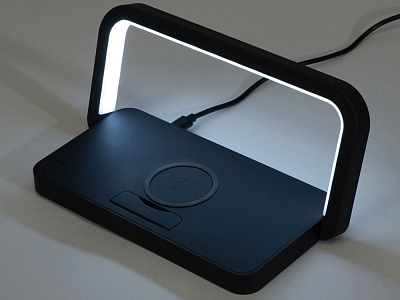 Беспроводная зарядка с лампой и подставкой Robo, 10 Вт