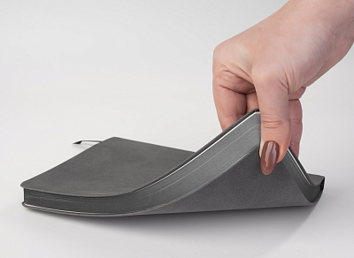 Ежедневник недатированный "Турин" , формат А5, серый с черным