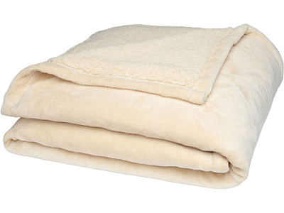 Двусторонний плед  Эшн из переработанной шерпы