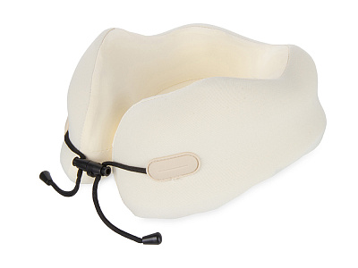 Подушка для путешествий с эффектом памяти Pillow PRO (Молочный)