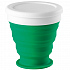 Складной стакан с крышкой Astrada, зеленый - Фото 1