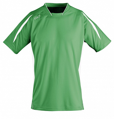 Футболка спортивная Maracana 140, зеленая с белым (Зеленый)