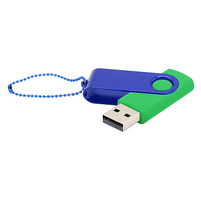 Флешка Designer To Go 2.0 USB 16Gb  (Зеленый/Синий)