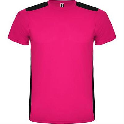 Спортивная футболка DETROIT мужская, ФУКСИЯ/ЧЕРНЫЙ M (Фуксия/черный)