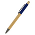 Ручка &quot;Авалон&quot; с корпусом из бамбука и софт-тач вставкой, темно-синий - Фото 3