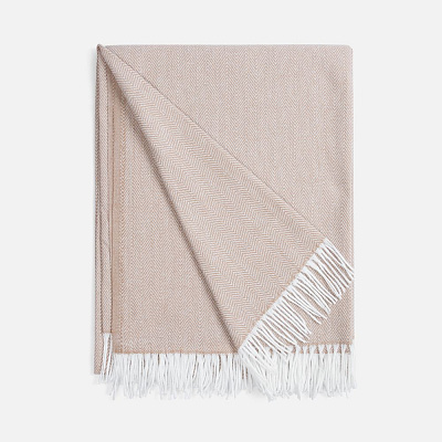 Плед «Гирвас», зеленый (Бежевый)