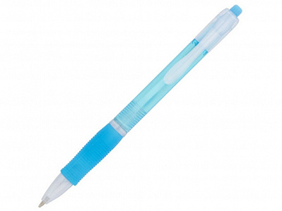 Ручка пластиковая шариковая Trim (Светло-синий/белый)