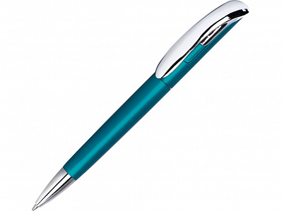 Ручка пластиковая шариковая Нормандия (Голубой металлик/серебристый)