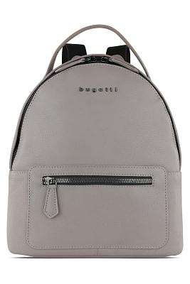 Рюкзак женский BUGATTI Bella, бежевый, воловья кожа/полиэстер, 24,5х12х27 см