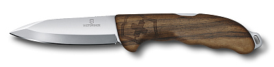 Нож охотника VICTORINOX Hunter Pro Wood 130 мм, 2 функции, с фиксатором, рукоять из орехового дерева