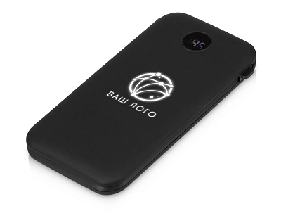 Внешний аккумулятор с подсветкой лого Astro, soft-touch, 10000 mAh (Чёрный)