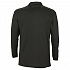 Рубашка поло мужская с длинным рукавом Winter II 210 черная - Фото 2