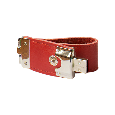 Кожа 07 Промоскин, синий, 4Гб, переходник мини-пвх