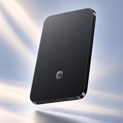 Внешний аккумулятор UltraThin Magnetic Power Bank 5000 15 Вт, c CCC сертификацией (Графит)