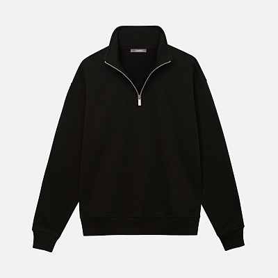 Толстовка на молнии унисекс FLOW, черная