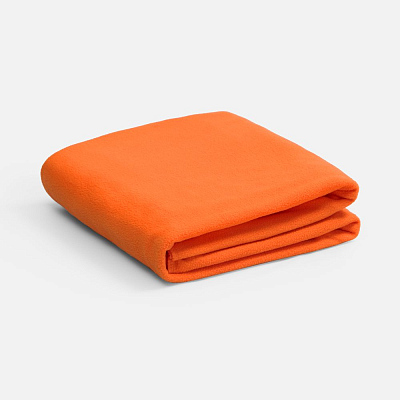 Флисовый плед Warm&Peace XL, зеленый (Оранжевый)