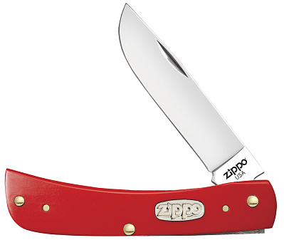 Нож перочинный ZIPPO Red Synthetic Smooth Sodbuster Jr 92 мм красный