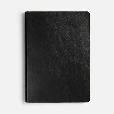 Ежедневник Doppio, недатированный, черный с желтым