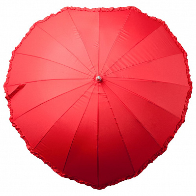 Зонт-трость «Сердце»  (Красный)