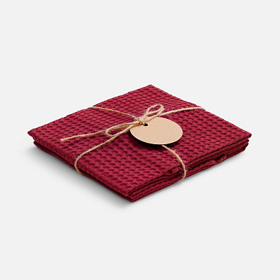 Набор кухонных полотенец Good Wipe  (Красный)