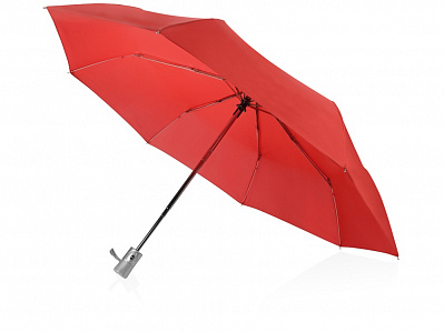 Зонт складной Леньяно (Красный/серебристый)