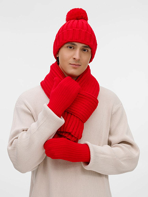 Варежки HappyGo, красные