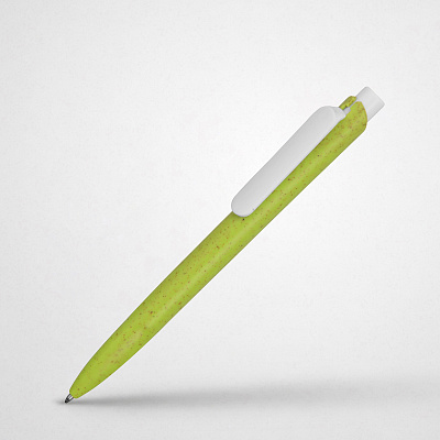 Ручка шариковая ECO W из пшеничной соломы (Зеленое яблоко)