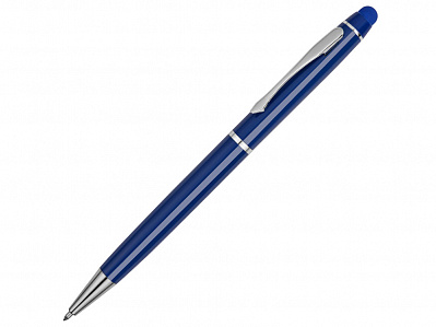 Ручка-стилус шариковая Фокстер (Синий/серебристый)