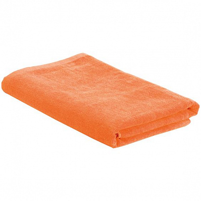 Пляжное полотенце в сумке SoaKing, оранжевое (Оранжевый)