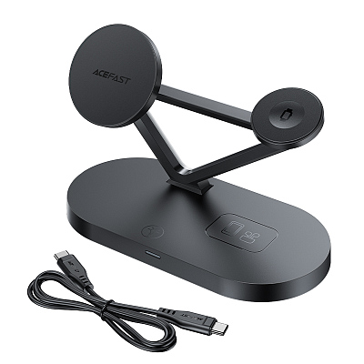 Беспроводное ЗУ ACEFAST E9 desktop 3-in-1 wireless charging holder
