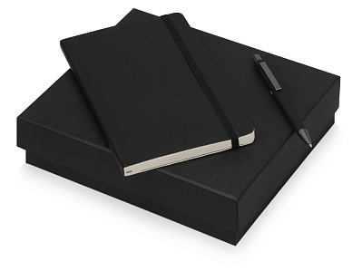 Подарочный набор Moleskine Van Gogh с блокнотом А5 Soft и ручкой (Черный)