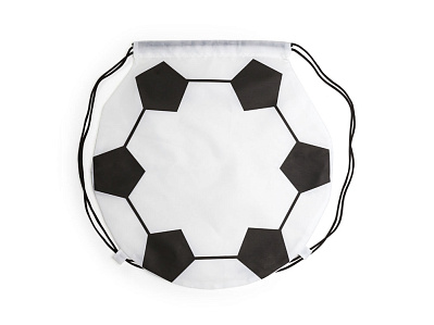 Рюкзак-мешок MILANO в форме футбольного мяча (Белый/черный)