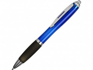 Ручка пластиковая шариковая Nash (Синий/черный/серебристый)