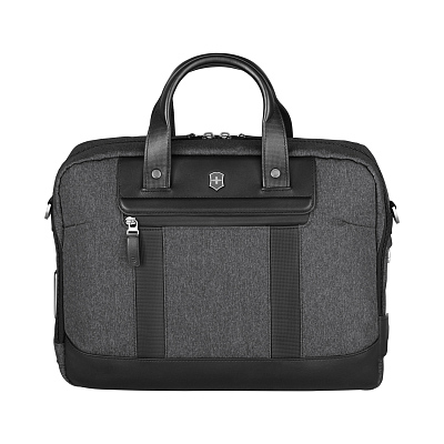 Портфель VICTORINOX Architecture Urban2 15" Briefcase 15'', серый, полиэстер/кожа, 42x13x31 см, 16 л