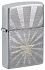Зажигалка ZIPPO Star Design с покрытием Brushed Chrome, латунь/сталь, серебристая, 36x13x57 мм - Фото 1
