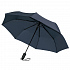 Складной зонт Magic с проявляющимся рисунком, темно-синий - Фото 3
