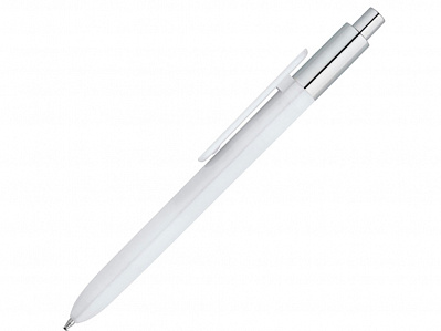 Ручка пластиковая шариковая KIWU CHROME (Белый)